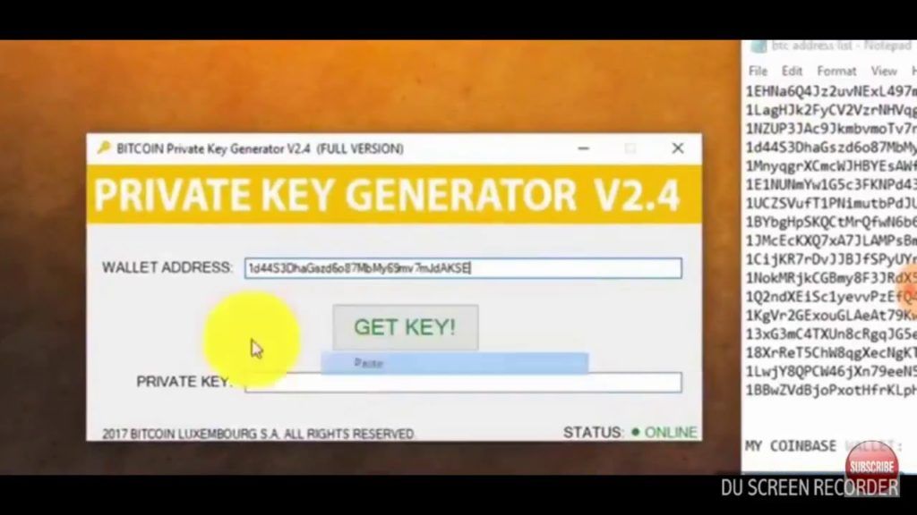 Bitcoin private key generator v2.4